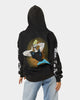 American Thrift X Johnny Bravo Johnny Bravo Vintage Hoodie Black Wash