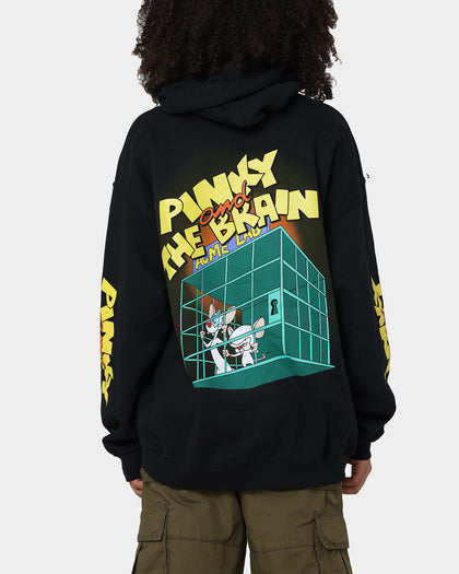 American Thrift X Pinky And The Brain Pinky And The Brain Vintage Hoodie Black Wash