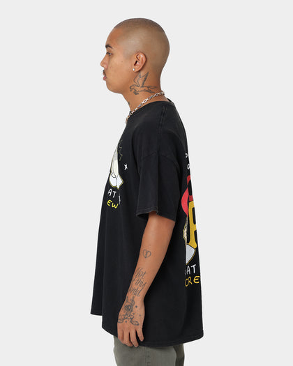 Goat Crew Godsplan T-Shirt Washed Black