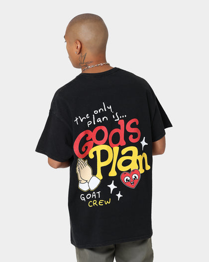 Goat Crew Godsplan T-Shirt Washed Black