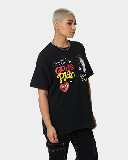 Goat Crew Godsplan T-Shirt Washed Black