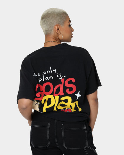 Goat Crew Godsplan T-Shirt Washed Black