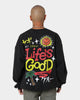 Goat Crew Life Is Good Vintage Crewneck Black