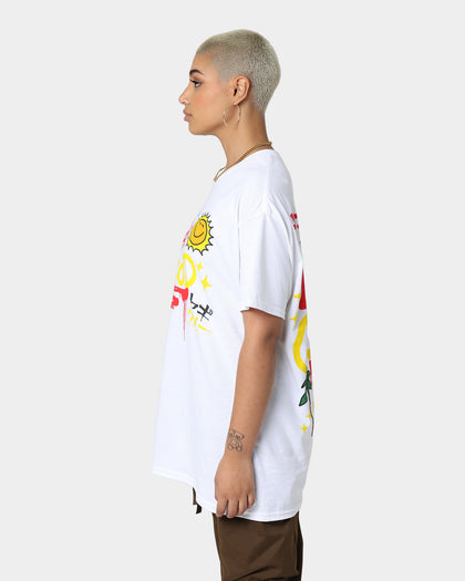 Goat Crew Life Is Good T-Shirt White