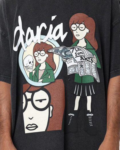 American Thrift X Daria Daria Premium Vintage T-Shirt Vintage Black