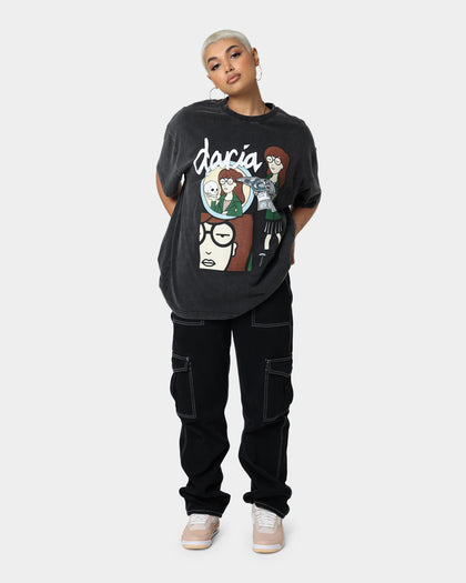 American Thrift X Daria Daria Premium Vintage T-Shirt Vintage Black