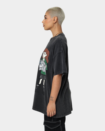American Thrift X Daria Daria Premium Vintage T-Shirt Vintage Black