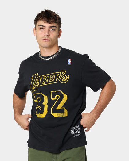 Mitchell & Ness Los Angeles Lakers Magic Johnson #32 N&N Vintage T-Shirt Faded Black
