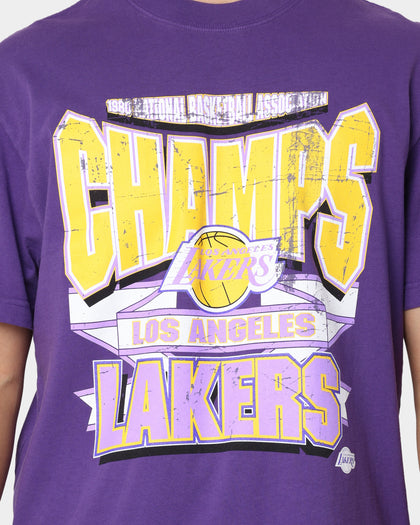 Mitchell & Ness Los Angeles Lakers Vintage Champs T-Shirt Faded Purple