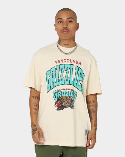 Mitchell & Ness Vancouver Grizzlies XL Arch Vintage T-Shirt Sand