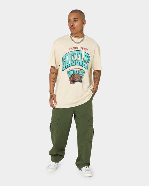 Mitchell & Ness Vancouver Grizzlies XL Arch Vintage T-Shirt Sand