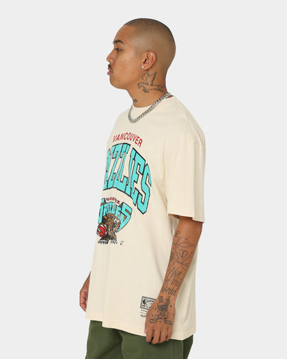 Mitchell & Ness Vancouver Grizzlies XL Arch Vintage T-Shirt Sand