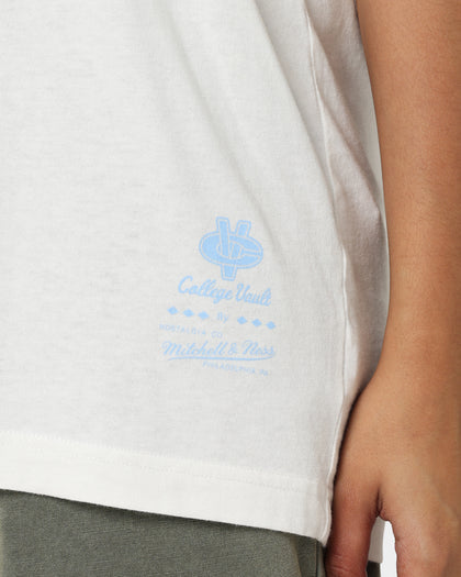 Mitchell & Ness UNC Tar Heels XL Arch Vintage T-Shirt Vintage White