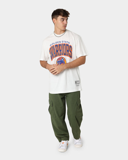 Mitchell & Ness Golden State Warriors XL Arch Vintage T-Shirt Vintage White