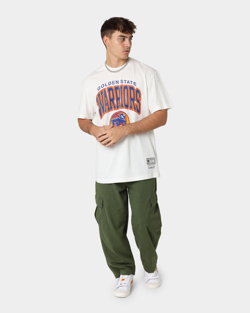 Mitchell & Ness Golden State Warriors XL Arch Vintage T-Shirt Vintage White