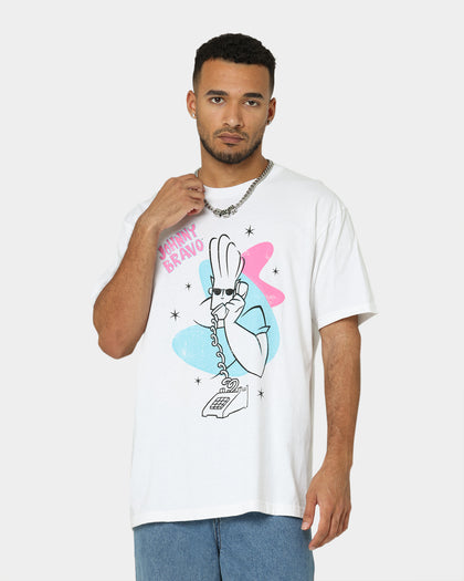 American Thrift X Johnny Bravo Dial-A-Hunk T-Shirt White