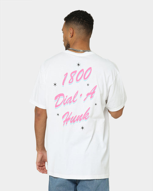 American Thrift X Johnny Bravo Dial-A-Hunk T-Shirt White