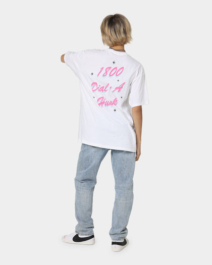 American Thrift X Johnny Bravo Dial-A-Hunk T-Shirt White