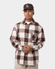 Karl Kani Chest Signature Flannel Shirt Cream
