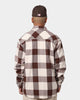Karl Kani Chest Signature Flannel Shirt Cream