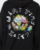 American Thrift X Adventure Time What Time Is It Vintage Hoodie Black Wash