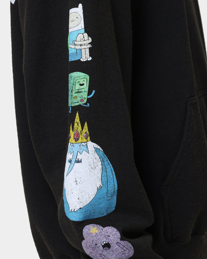 American Thrift X Adventure Time What Time Is It Vintage Hoodie Black Wash