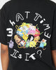 American Thrift X Adventure Time What Time Is It Vintage T-Shirt Black Wash