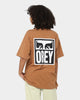 OBEY Eyes Icon 2 T-Shirt Brown Sugar