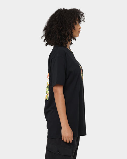 OBEY Floral Icon Face T-Shirt Black
