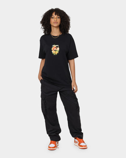 OBEY Floral Icon Face T-Shirt Black