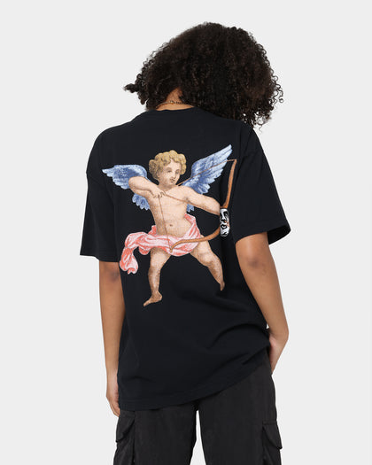 OBEY Watch Out T-Shirt Off Black