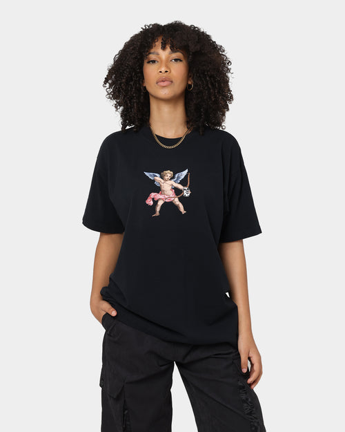 OBEY Watch Out T-Shirt Off Black