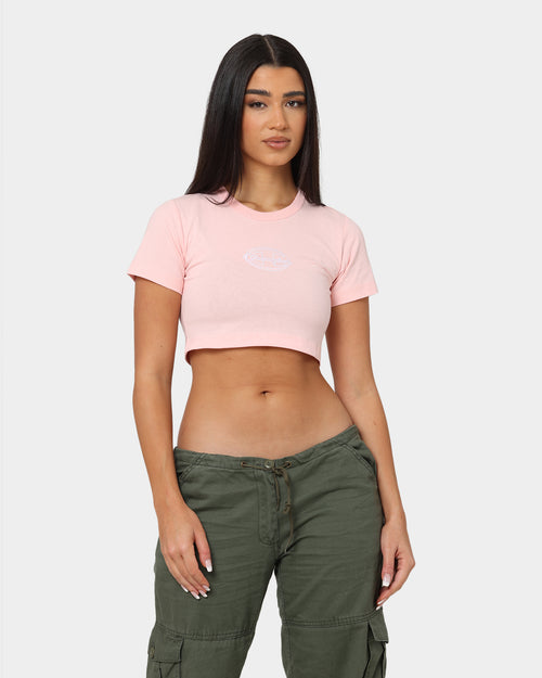 Champion Women's Heritage 90s Logo T-Shirt Primer Pink