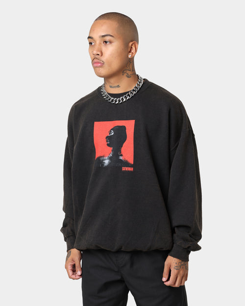The Batman Catwoman Vintage Crewneck Black