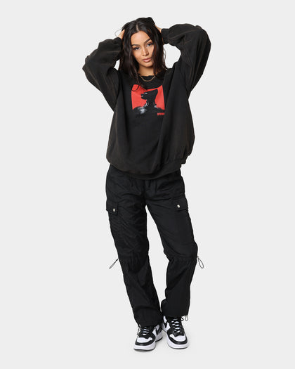 The Batman Catwoman Vintage Crewneck Black