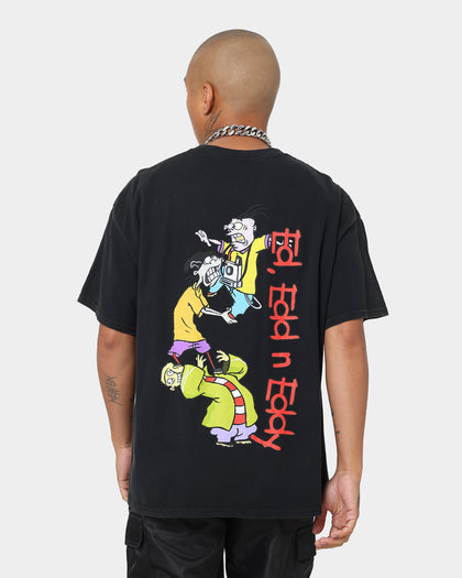 American Thrift X Ed, Edd n Eddy Whacked Vintage T-Shirt Black Wash