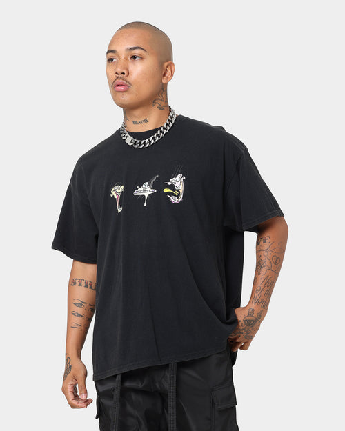 American Thrift X Ed, Edd n Eddy Whacked Vintage T-Shirt Black Wash