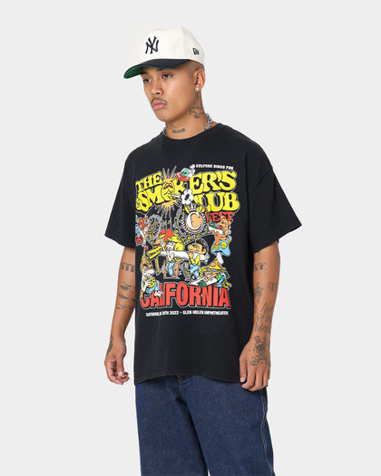 Smokers Club Smokers Club X Culture Kings Line Up Vintage T-Shirt Black Wash