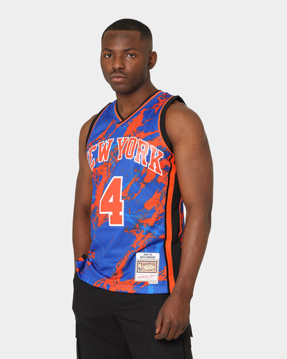 Mitchell & Ness New York Knicks Nate Robinson #4 '05-'06 Marble Swingman Jersey Blue