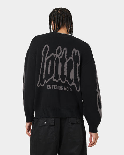 Loiter Void Knit Sweater Black