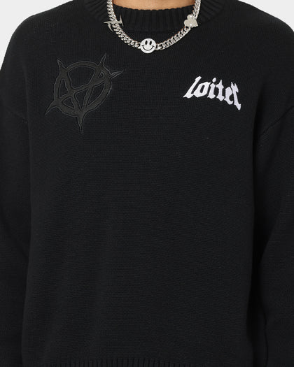 Loiter Void Knit Sweater Black