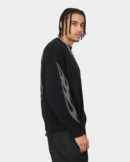 Loiter Void Knit Sweater Black