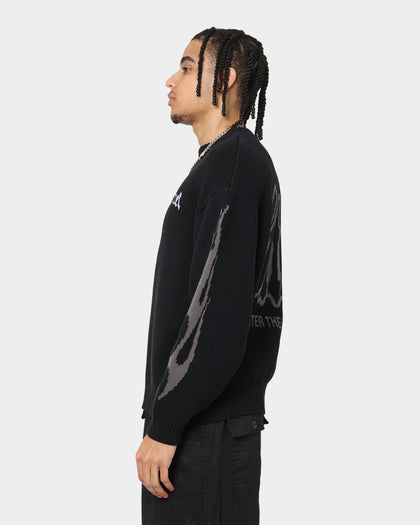 Loiter Void Knit Sweater Black