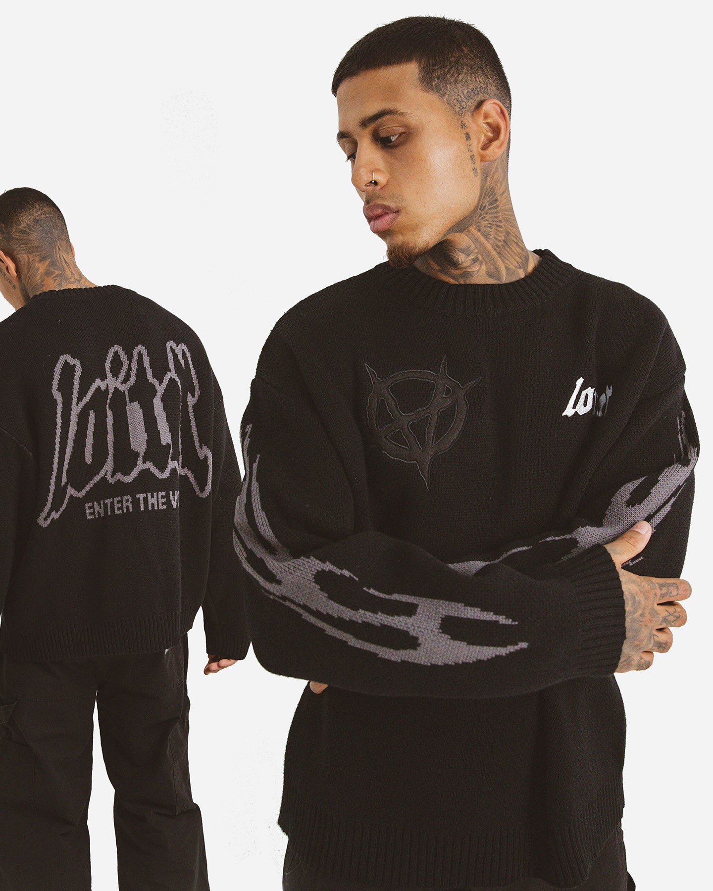 Loiter Void Knit Sweater Black | Culture Kings US