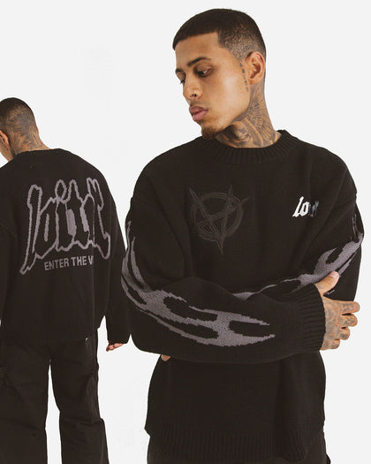 Loiter Void Knit Sweater Black