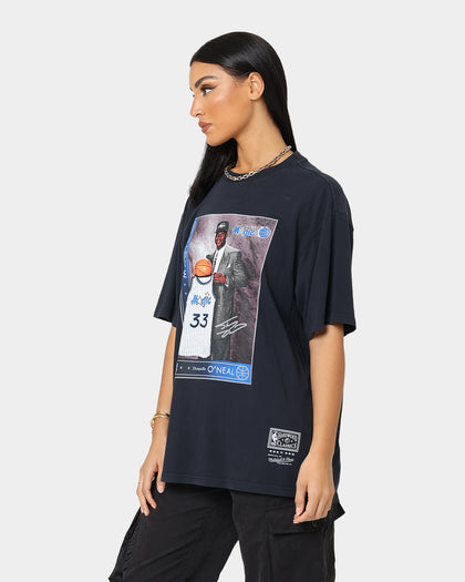 Mitchell & Ness Orlando Magic Shaquille O'Neal Draft Day Vintage T-Shirt Faded Black