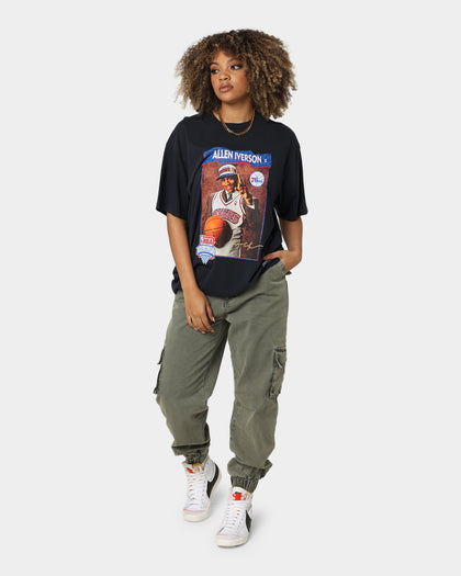 Mitchell & Ness Philadelphia 76ers Allen Iverson Draft Day T-Shirt Faded Black
