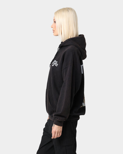 Culture Kings x Champ Medici "Bored Of The Apes" #6368 Vintage Hoodie Washed Black