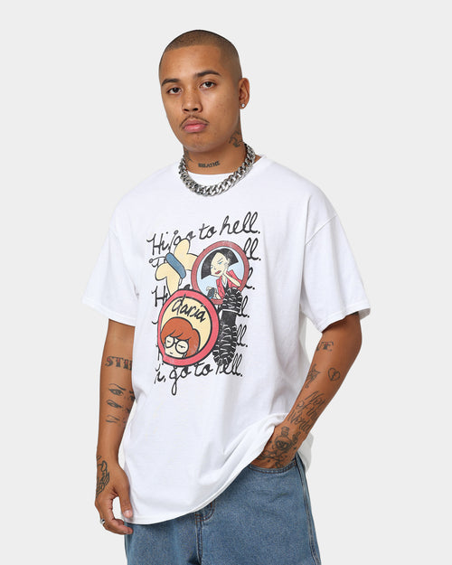 American Thift X Daria Go To Hell T-Shirt White