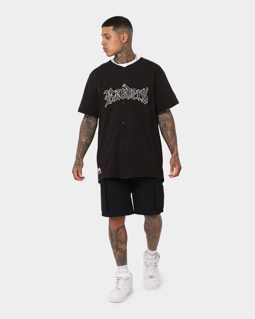 New Era Las Vegas Raiders Paisley Button Up T-Shirt Black